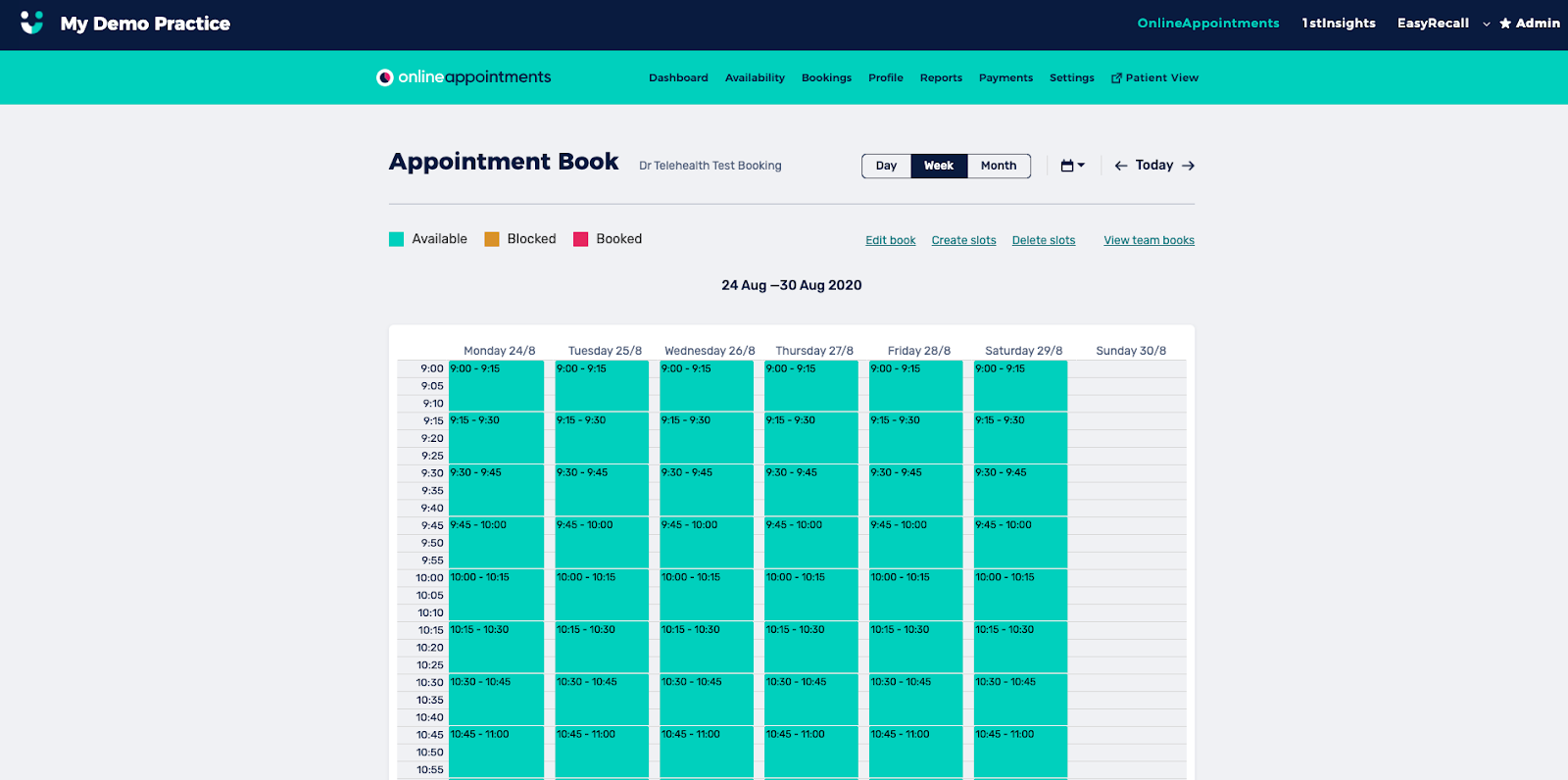 How to Block Times from your Practitioners Diaries MyHealth1st