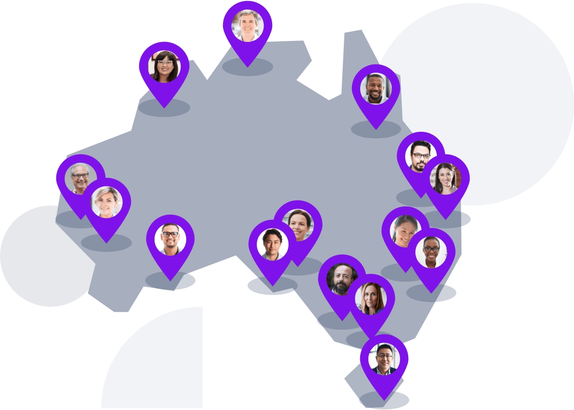 eyehealth1st campaign Australia map